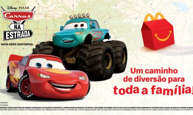 McLanche Feliz traz brinquedos com o tema Carros na Estrada da Disney e Pixar