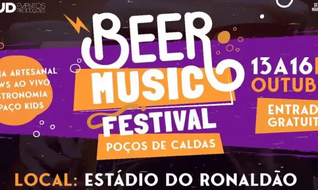 Poços de Caldas sedia Beer Music Festival entre os dias 13 e 16 de outubro
