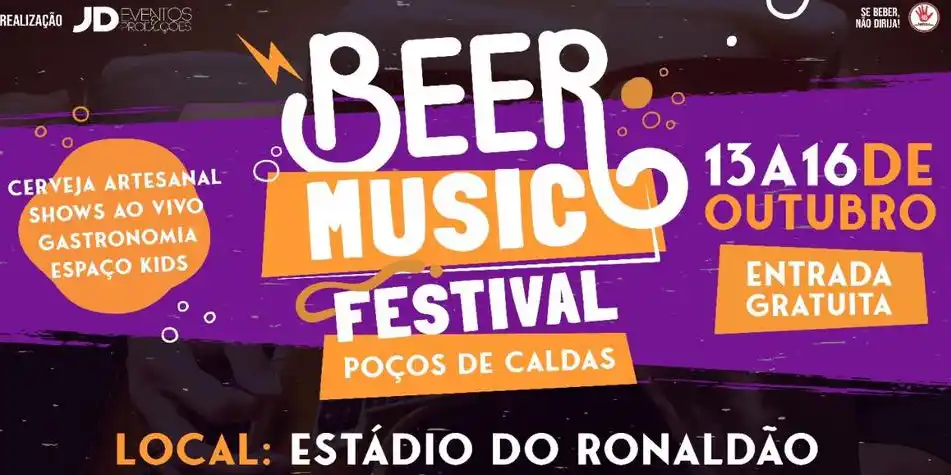 Poços de Caldas sedia Beer Music Festival entre os dias 13 e 16 de outubro