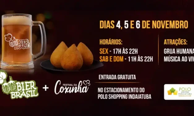 Polo Shopping Indaiatuba sedia Bier Brasil e Festival da Coxinha no fim de semana