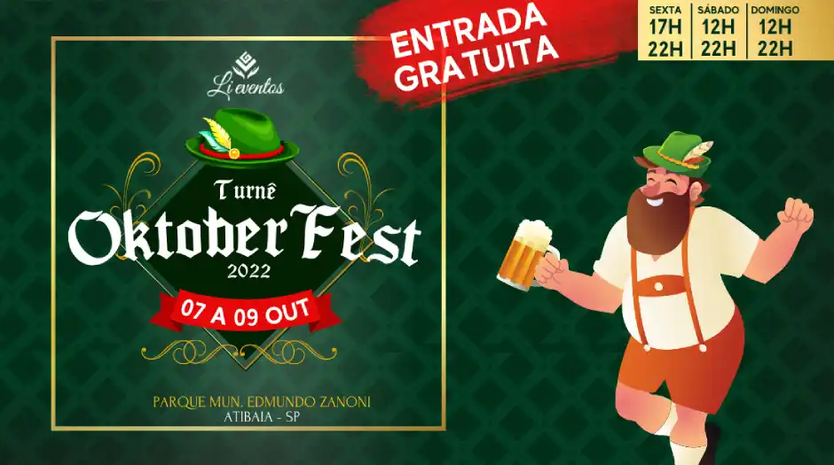 Turnê Oktoberfest 2022 agita Atibaia neste fim de semana