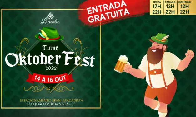 Turnê Oktoberfest 2022 é atração em São João da Boa Vista no final de semana