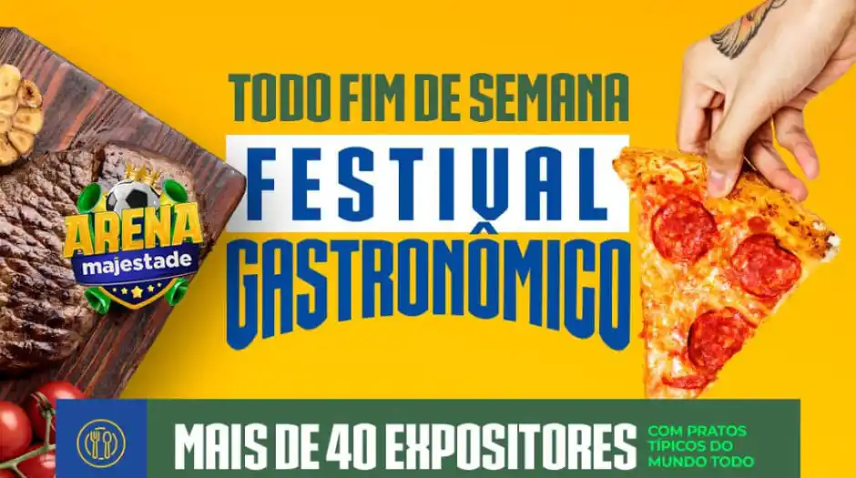 Arena Majestade em São José dos Campos sedia Festival Gastronômico nos fins de semana de Copa