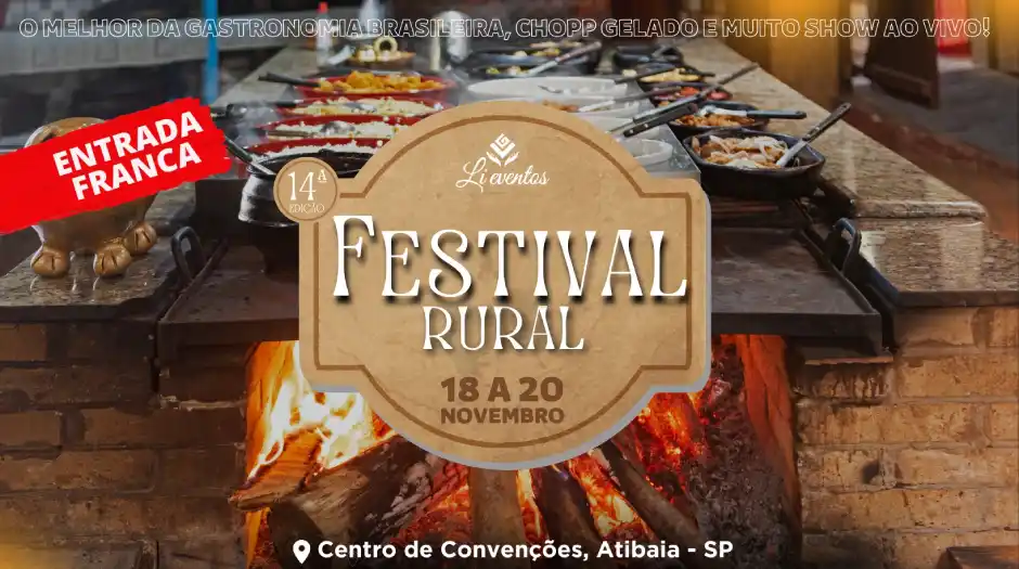 Atibaia recebe 14ª edição do Festival Gastronômico Rural neste fim de semana