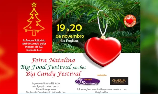 Festivais de comidas gigantes e Feira Natalina agitam Avenida Paulista nos dias 19 e 20 de novembro