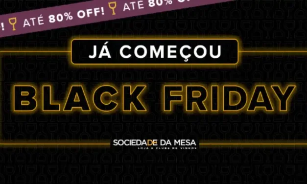 Black Friday de Vinhos da Sociedade da Mesa tem descontos de até 80%