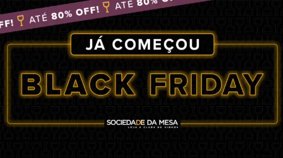 Black Friday de Vinhos da Sociedade da Mesa tem descontos de até 80%