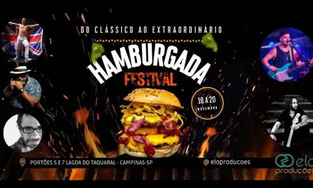 Hamburgada Festival é atração na Lagoa do Taquaral, em Campinas, a partir dessa sexta