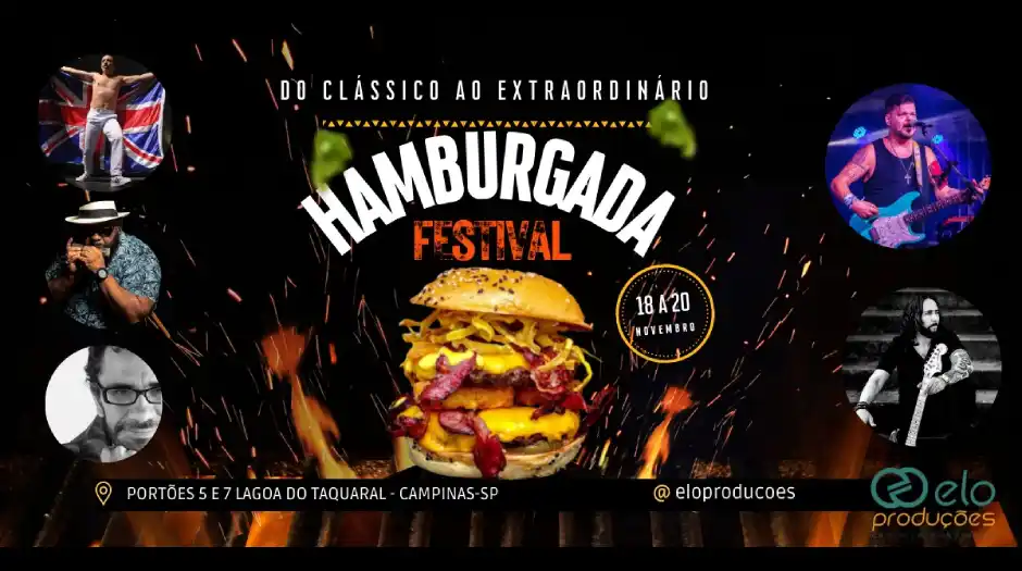 Hamburgada Festival é atração na Lagoa do Taquaral, em Campinas, a partir dessa sexta