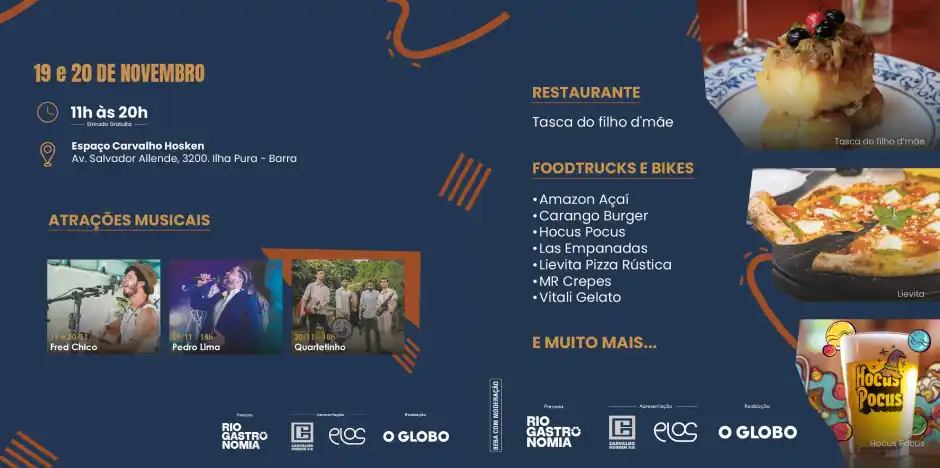 Ilha Pura Gastronomia acontece neste fim de semana no Rio de Janeiro