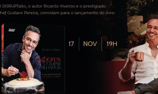 Lançamento da biografia do chef Gustavo Pereira ocorre nessa quinta em São Paulo