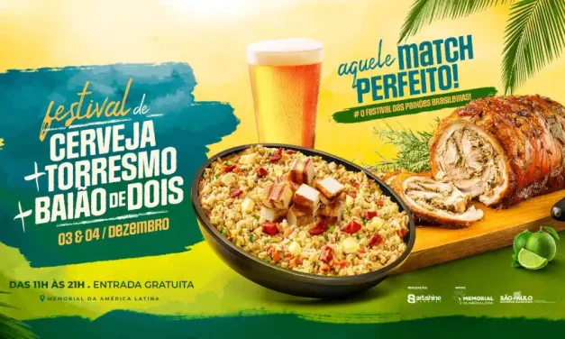Memorial da América Latina sedia Festival de Cerveja, Torresmo e Baião de Dois no fim de semana