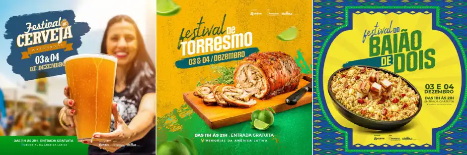 Memorial da América Latina sedia Festival de Cerveja, Torresmo e Baião de Dois no fim de semana