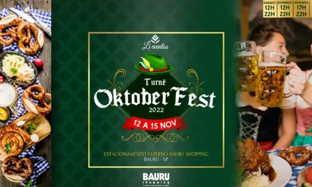 Turnê Oktoberfest: Festival Alemão é atração em Bauru a partir deste sábado