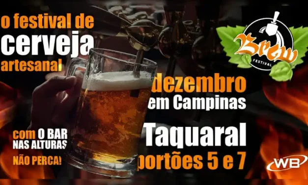 Edição especial do Brew Festival inicia nessa quinta em Campinas, na Lagoa do Taquaral