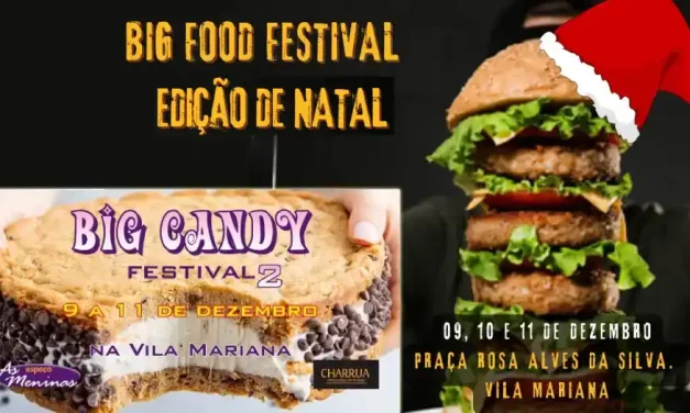 Festivais de comidas gigantes têm edição de Natal na Vila Mariana, em São Paulo