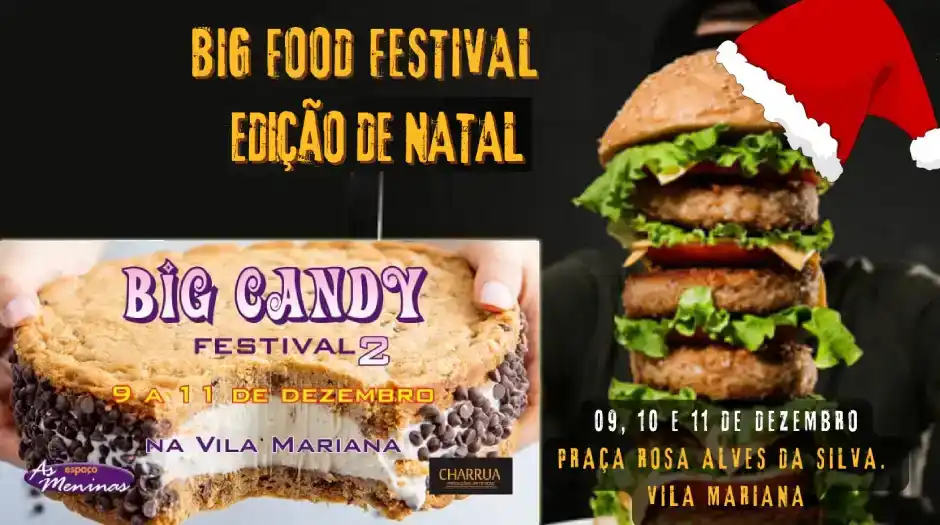 Festivais de comidas gigantes têm edição de Natal na Vila Mariana, em São  Paulo - Sabor à Vida Gastronomia