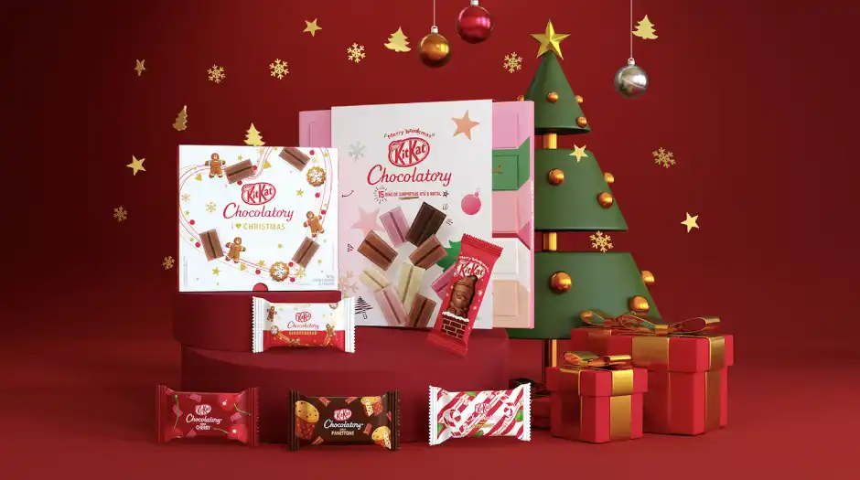 KITKAT anuncia produtos com sabores inéditos para o Natal 2022 KITKAT anuncia produtos com sabores inéditos para o Natal 2022
