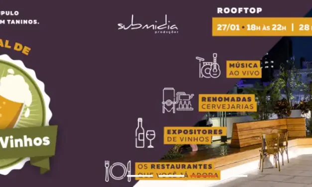 Jardim Pamplona Shopping realiza Festival de Cerveja e Vinho neste fim de semana