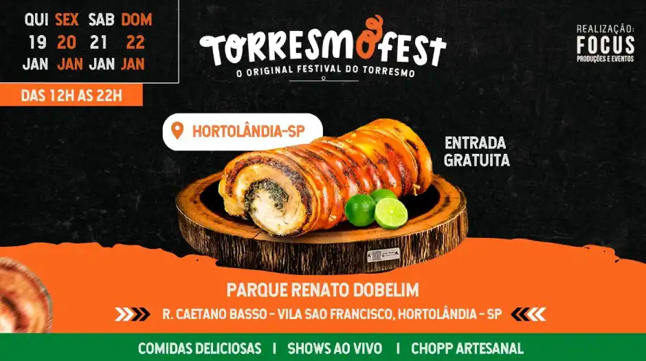 Torresmofest - Original Festival do Torresmo desembarca em Hortolândia