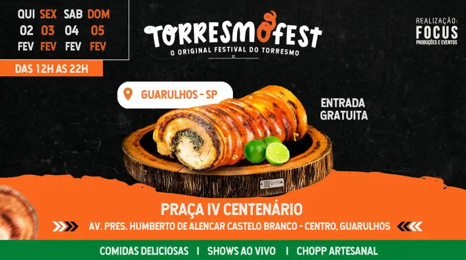 Guarulhos volta a receber o Maior Festival de Torresmo do Brasil a partir desta quinta