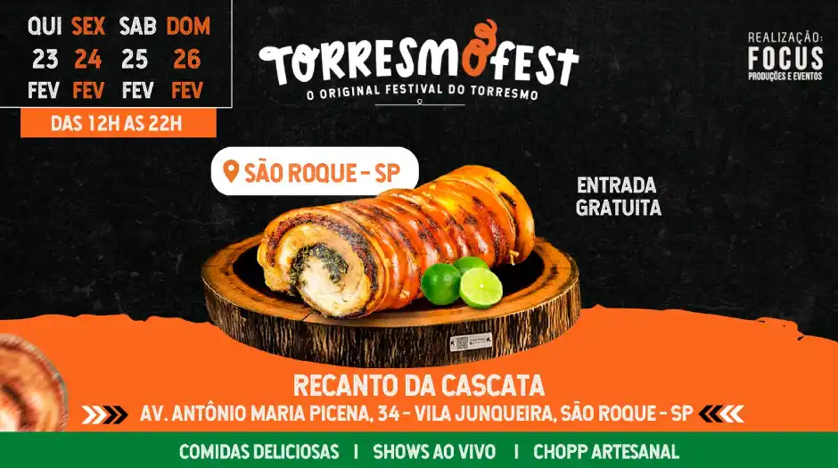 Torresmofest – Original Festival do Torresmo chega a São Roque nesta quinta
