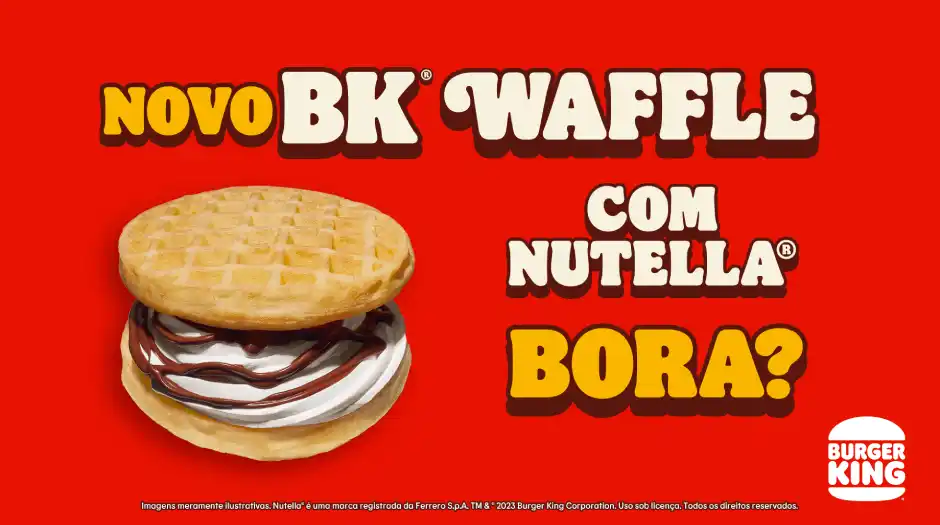 BK Waffle: Burger King lança nova sobremesa com Nutella