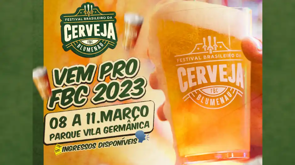 Festival Brasileiro da Cerveja 2023 começa nesta quarta em Blumenau
