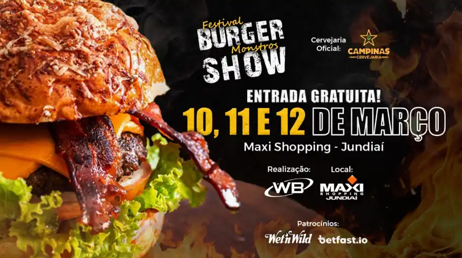 Festival Burger Monstros Show movimenta Jundiaí neste fim de semana