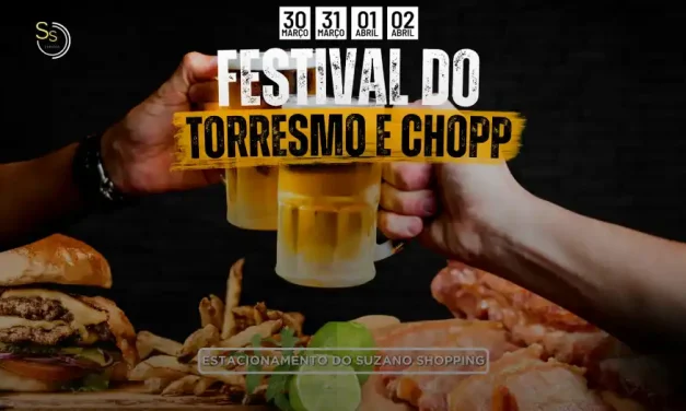 Festival do Torresmo e Chopp agita fim de semana do aniversário de Suzano