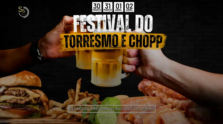 Festival do Torresmo e Chopp agita fim de semana do aniversário de Suzano