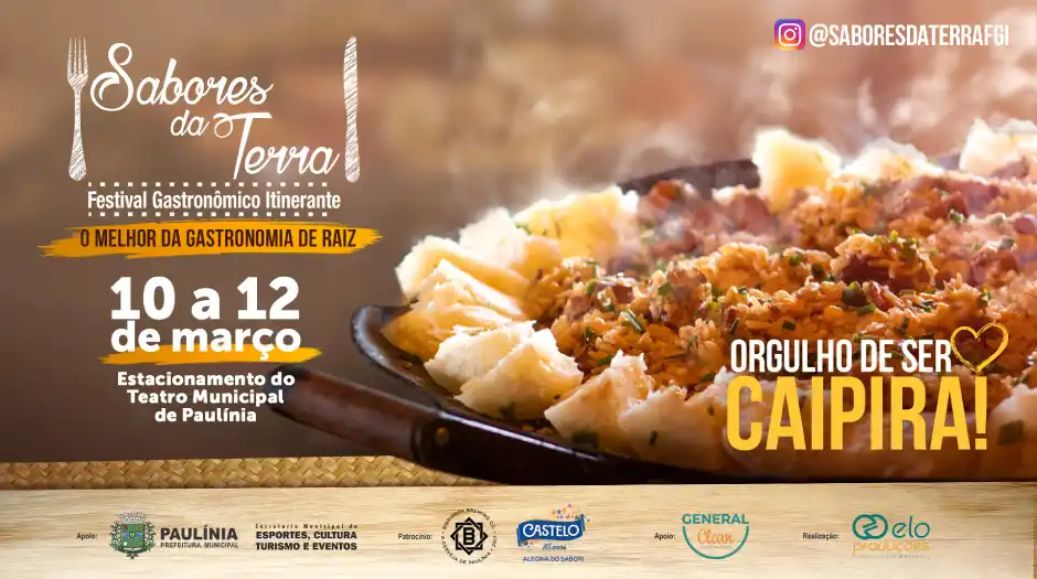 Festival Gastronômico Itinerante "Sabores da Terra" retorna à Paulínia no fim de semana