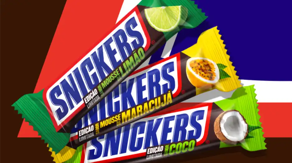 Snickers apresenta novo sabor "Mousse de Limão" e relança duas versões de sucesso