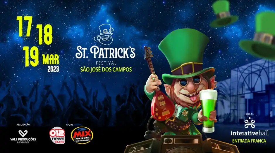 St. Patrick´s Festival acontece em São José dos Campos neste final de semana