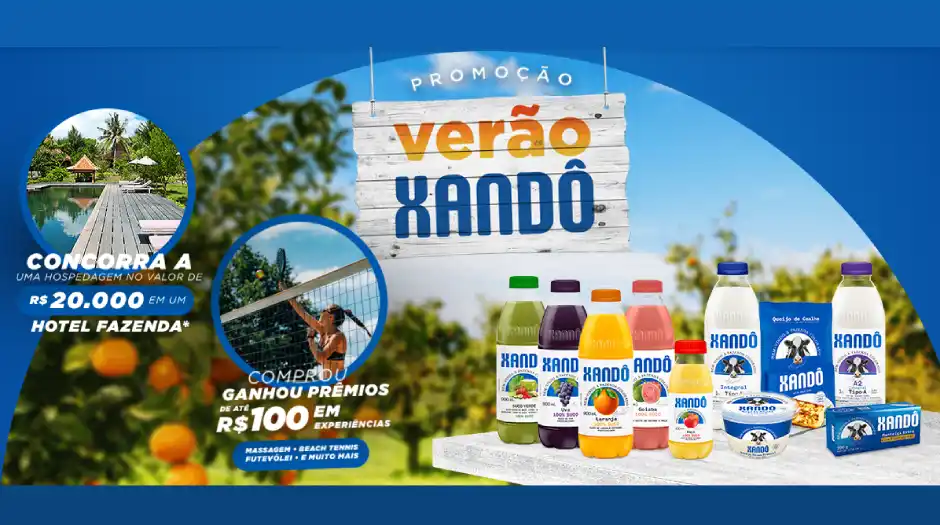 Xandô realiza promoção de verão com prêmios voltados ao bem-estar