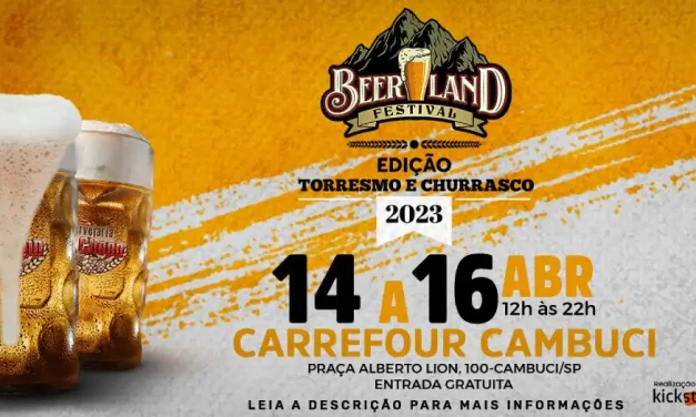 “Beerland Festival – Edição Torresmo e Churrasco” ocorre a partir dessa sexta em São Paulo