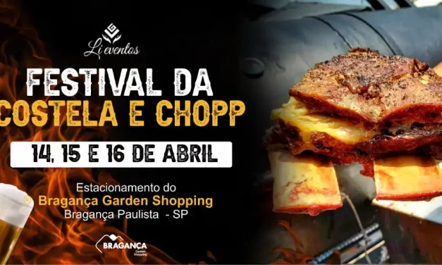Bragança Paulista sedia Festival da Costela e Chopp neste fim de semana