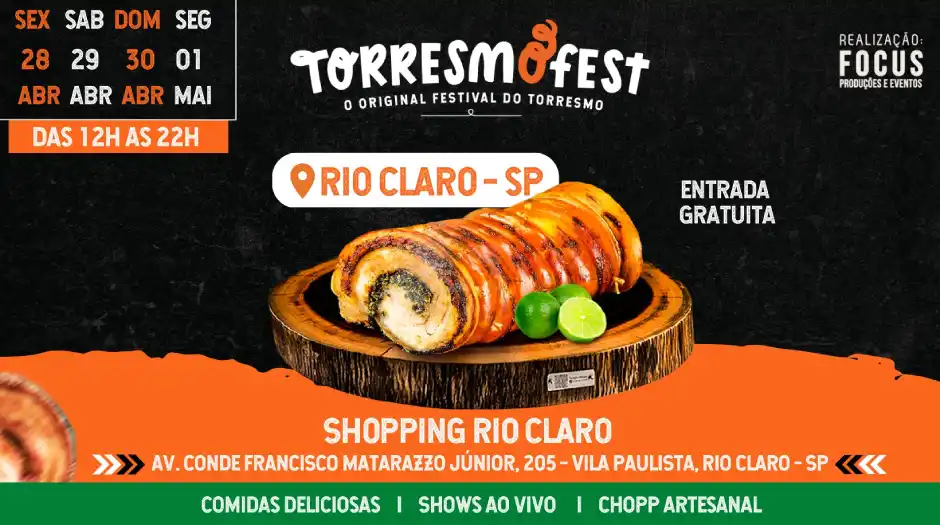 Torresmofest é atração para toda a família no Shopping Rio Claro