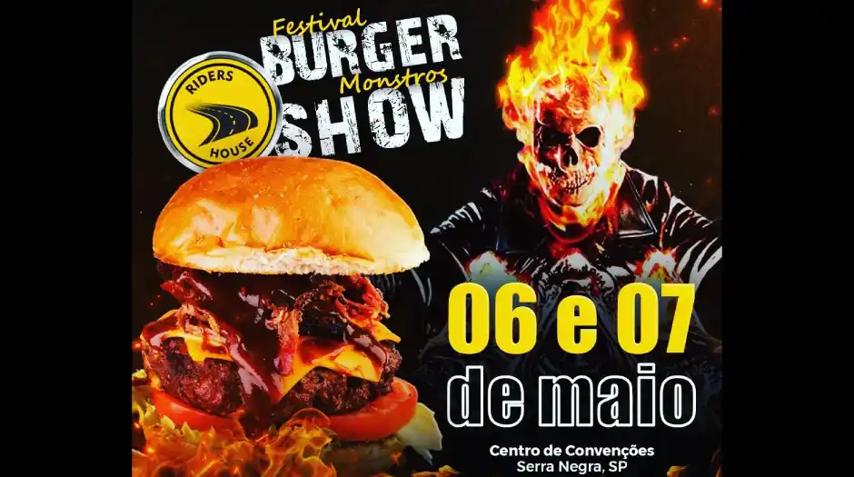 Festival Burger Monstros Show é atração em Serra Negra nesse fim de semana