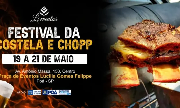 Poá sedia Festival da Costela e Chopp neste fim de semana