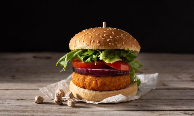 Hambúrguer de grão-de-bico uma delícia vegetariana