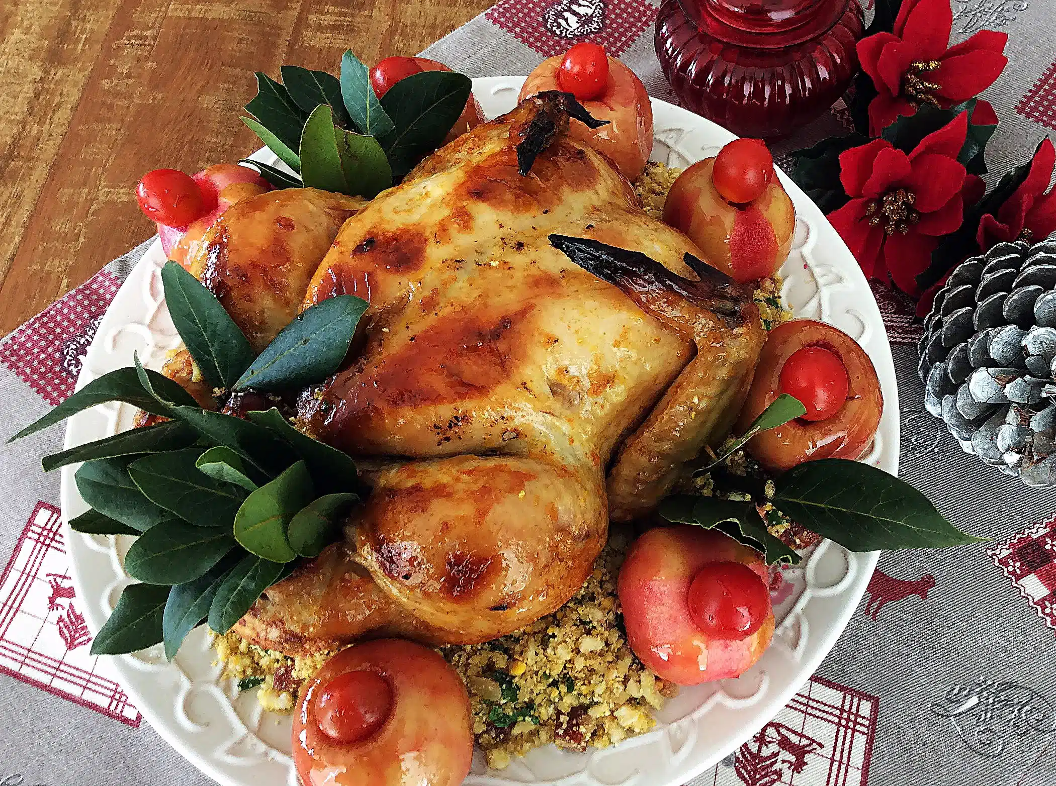 Frango com Maçãs Caramelizadas