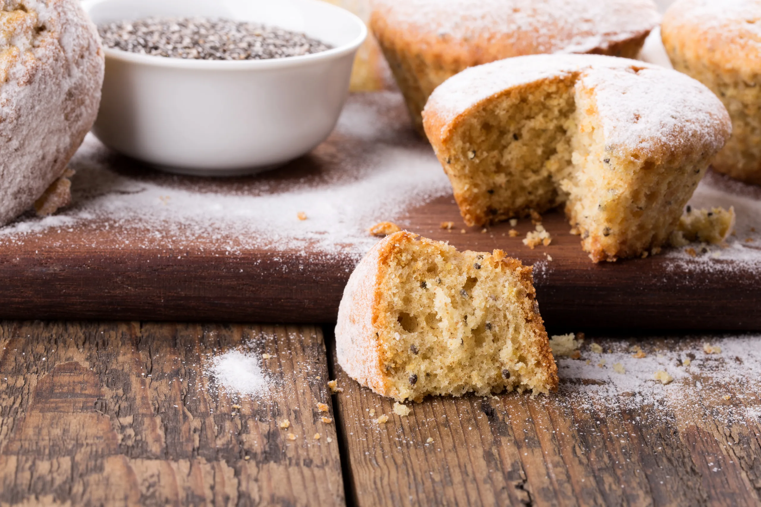 Bolo de Milho com Chia