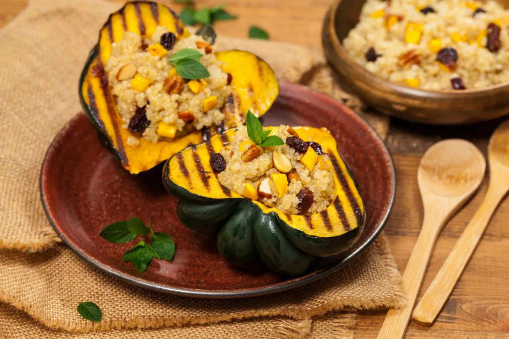 Abóbora Recheada com Quinoa