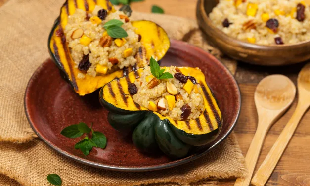 Abóbora Recheada com Quinoa em Grãos – Delícia Saudável