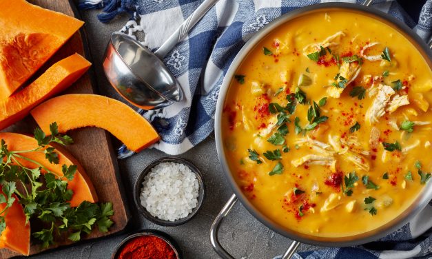 Receita de Caldo de Abóbora e Frango