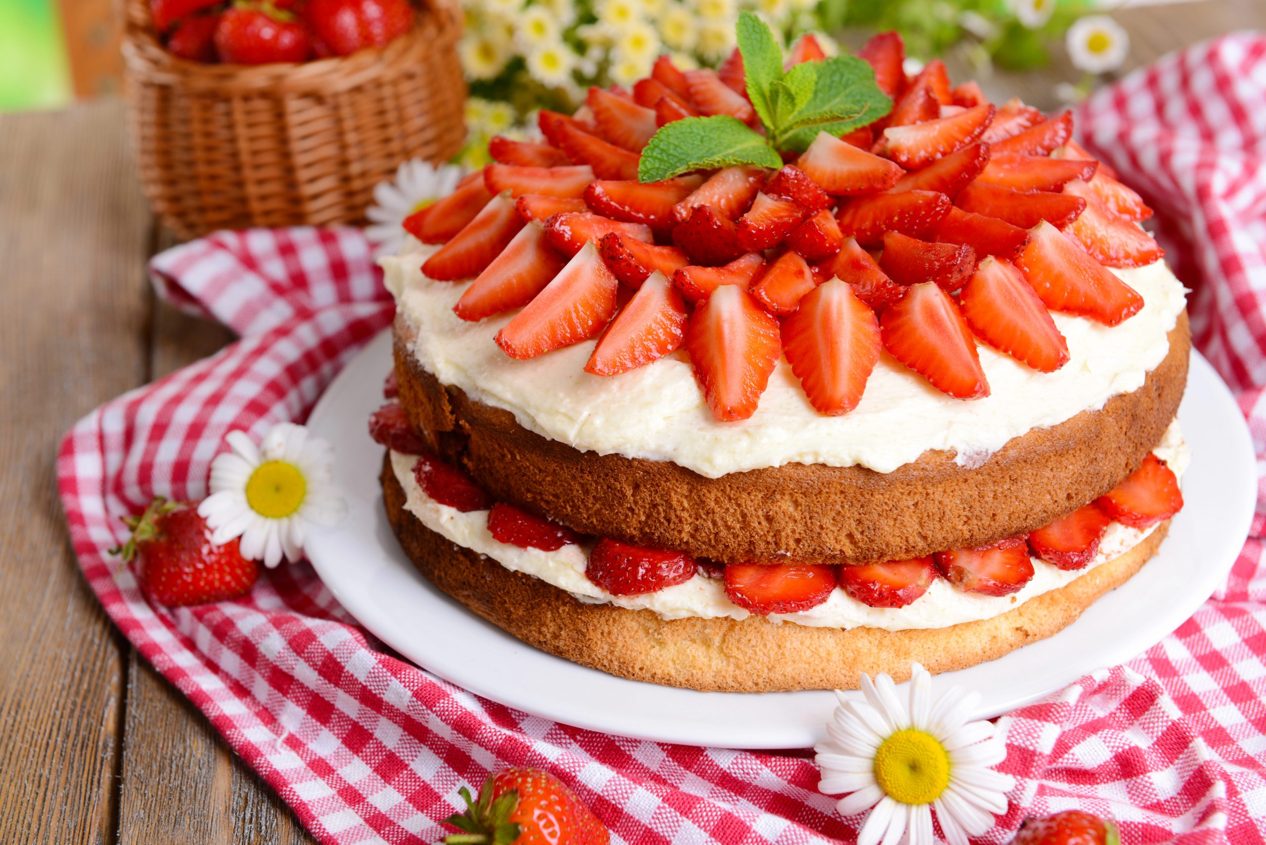 Bolo de Morango