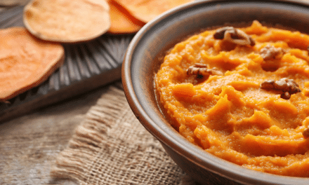 Purê de batata-doce cremoso