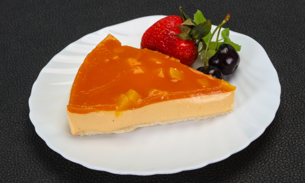 Cheesecake com iogurte e damasco