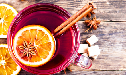 Chá de laranja, gengibre e canela